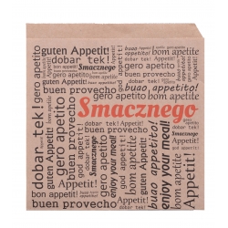 Torebka brązowa Smacznego maxi hamburger/kebab